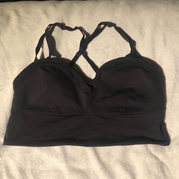 lululemon athletica Other - GUC Lululemon Strappy Black Bra Size 0/2